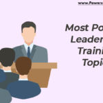 graphic that says most popular leadership training topics